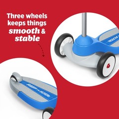 Radio Flyer My 1St Scooter Blue For Kids 2-5 Years Old Extra Wide Base For