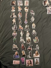 10 PCs Random ~2×2” Ariana grande stickers (unofficial) Vinyl Glossy Finish