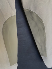 KERRITS Size M Tan Ribbed Microcord Tight Knee Patch Riding Breeches Women’s NWT