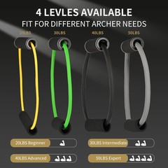 Archery Bow Trainer – 20 30 40 50 LBS Bow Strenth Trainer Latex Draw Training.