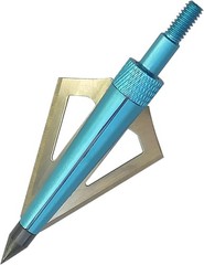 12pcs Archery Broadheads 3 Fixed Blade 100Grain Hunting Arrowheads with One Case