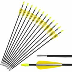 51in. Takedown Recurve Bow Right Hand 30/40lbs Hunting 12×28″ Archery Arrows Set