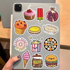 200 Pcs Cute Fast Food Stickers Self Adhesive Decorative Decals for Scrapbooking