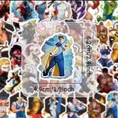 25 Piece Mix Lot 2” Street Fighter Game Stickers, Water Bottle Decal