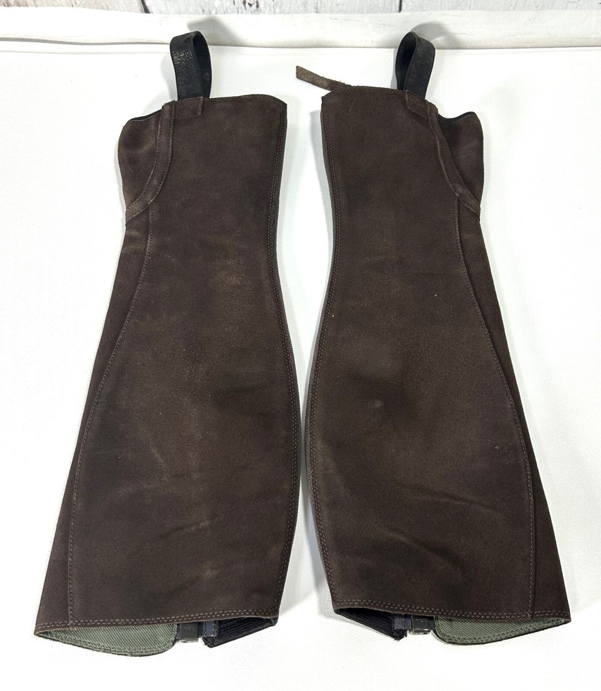 ARIAT UNISEX MEN’S/ WOMEN’S UPPER LEATHER BREEZE CHAP’S (ST) SMALL TALL EUC