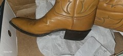 Tony Lama Women’s Western Cowboy Boots Tan Leather Pointed Toe 6B J 3207