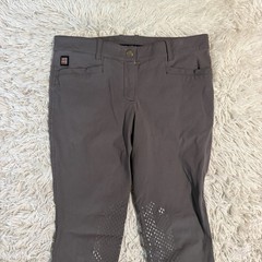 Women’s Size IT46 Grey Equiline Knee Patch Horseback Riding Breeches