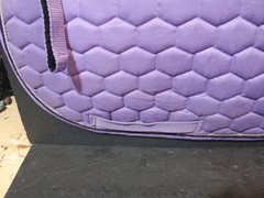 Dover Saddlery All Purpose English Saddle Pad Honeycomb Quilted Purple Lilac