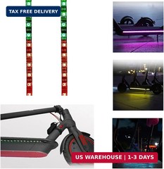 LED Lights for Scooter, 2 Pcs Electric Scooter Strip Light Battery Operated Scoo
