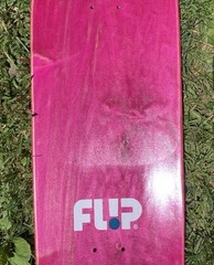 New Flip Lance Mountain Vato Pool Shaped Skateboard Deck 9 Blue Plaster Crusty