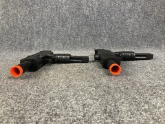 Lot of 2 UZI Style Spring Loaded Cock & Shoot Single Shot Airsoft Guns MINT