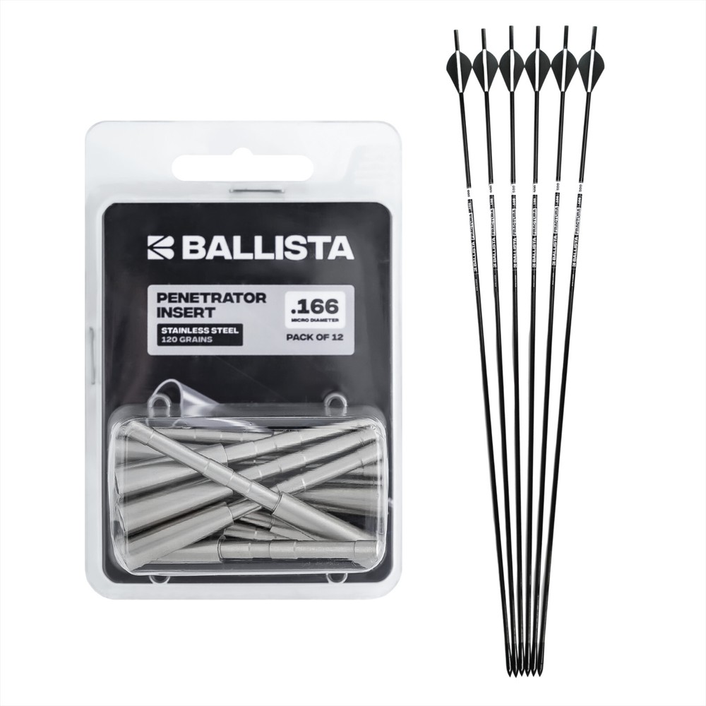 BALLISTA FRACTURA Hunting Arrows w/ SS Penetrator Insert Adapters