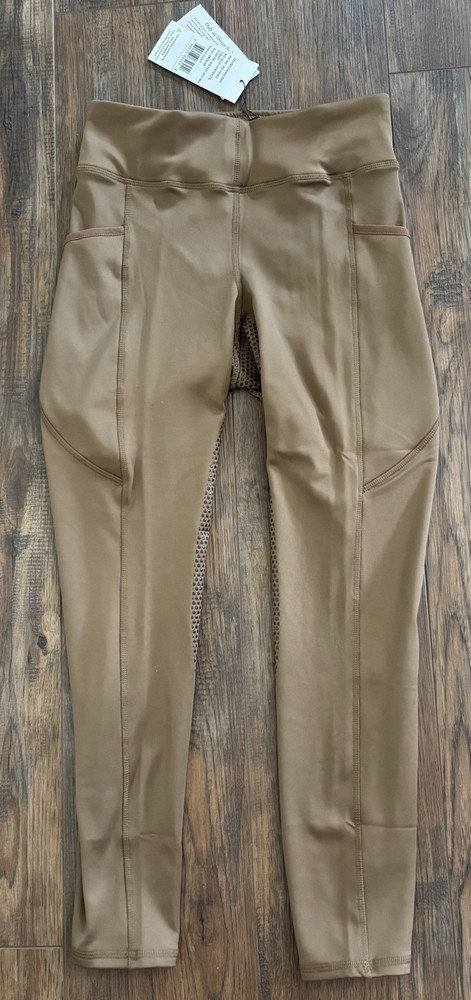 Dover Saddlery Riding Sport Tech Tight Silicone Full Seat Clay Brown Women’s M