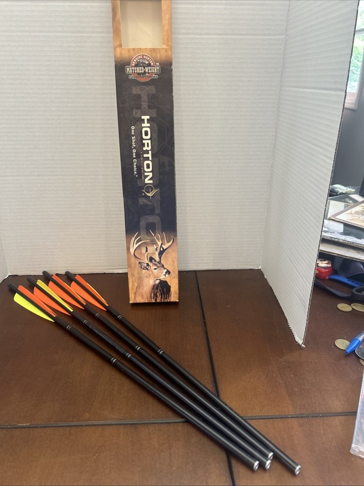Horton Arrow 20in Matched Weight Arrows Crossbow Lot Of 4 NEW AP050 Aluminum