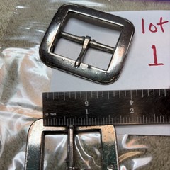 NORTH & JUDD MANUFACTURING CO. Set Of Two Buckles NOS 2 1/4 Across 1.5 Inside