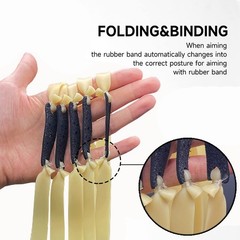 10 PCS Slingshot Bands 2.0mm Flat Rubber Replacement Elastic Hunting Outdoor New