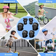 Knee Pad and Elbow Pad Set Toddler 3-10 Years Protective Gear Set for Girls Boys