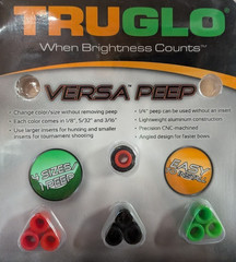 @NEW@ TRU GLO Versa Bow String Peep Sight! 1/4″, 1/8″, 5/32″ 3/16″ truglo TG75X