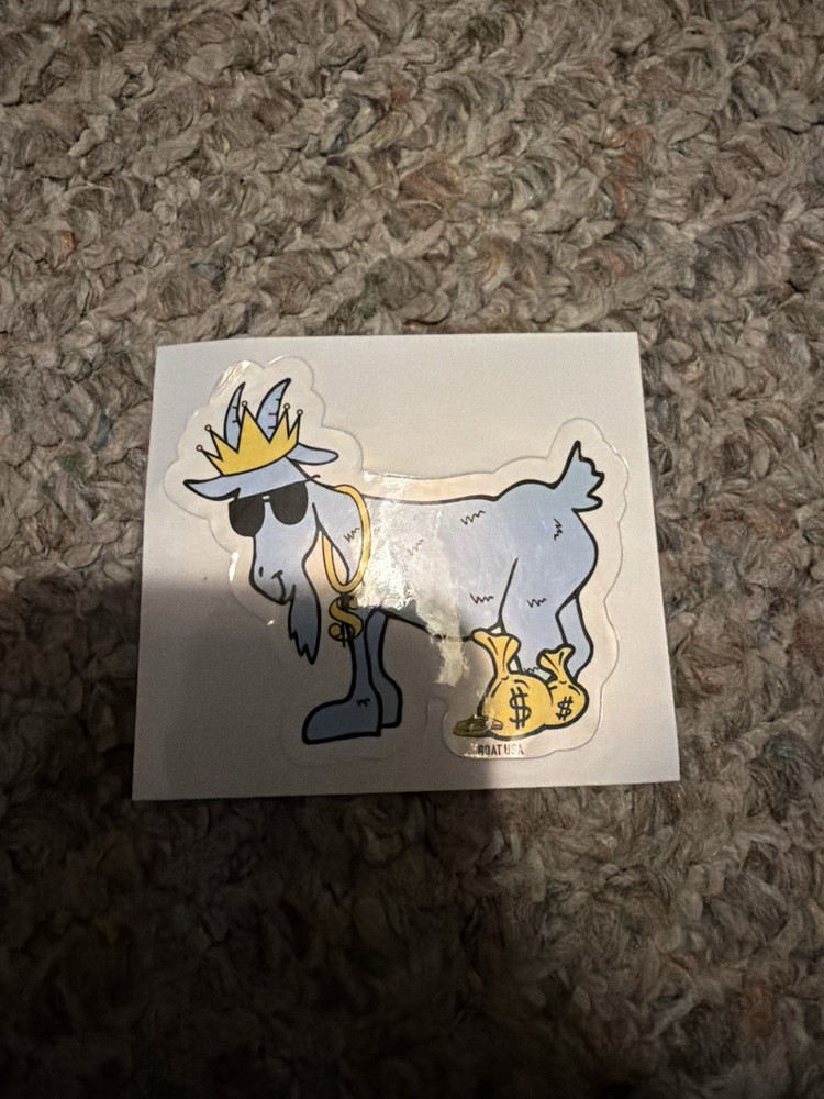 OG MONEY BAG GOAT USA STICKER NO QR CODE ON BACK