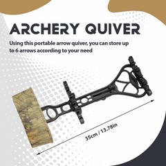 Archery Head Quiver Arrows Quiver for 6 Arrows for Compound Bow2498