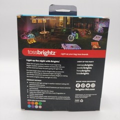 Cornhole Bean Bag Toss 2 Boards LED Light Kit Red White Blue Weather Resistant
