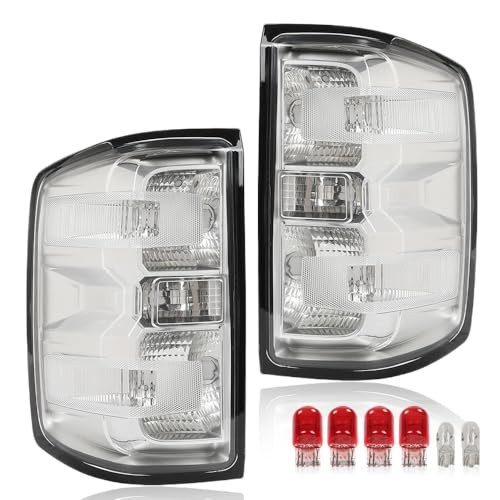 Rear Tail Lights Assembly 2014-2019 | Fit Chevy Silverado Sierra | W/ Bulbs