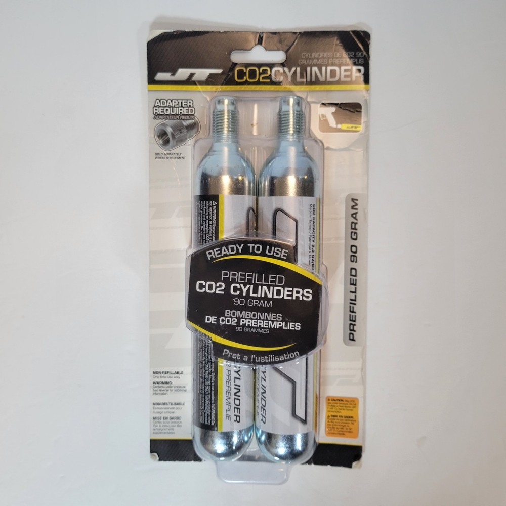 JT 90gram CO2 Tank – Prefilled – Pack of 2 – CO2CYLINDER paintball