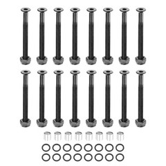 Skateboard Hardware 16pcs 2-1/16″ Screws 16pcs Nuts 8pcs Spacers 16pcs Washers