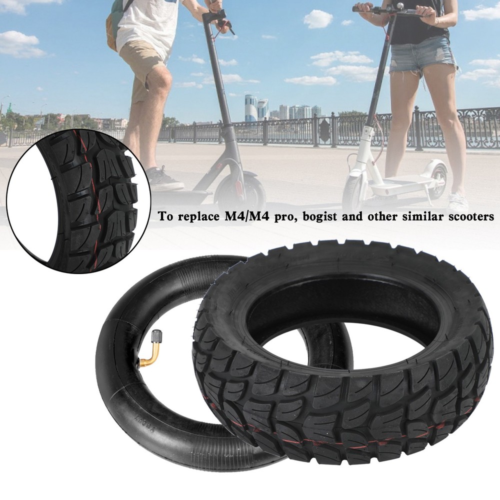 10×3″/255×80 Off-Road Outer Tyre+innerTube For KUGOO M4 Zero etc 80/65-6 US