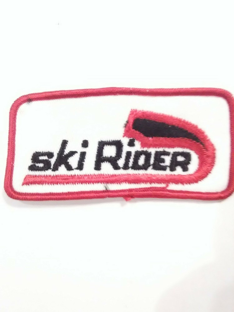 SKI RIDER PATCH 3 1/2 x 1 1/2 INCHES GREAT FOR ANY VINTAGE VAULT COLLECTION!