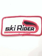 SKI RIDER PATCH 3 1/2 x 1 1/2 INCHES GREAT FOR ANY VINTAGE VAULT COLLECTION!