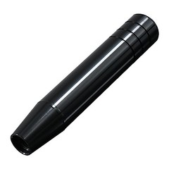 Long Shift Knob Weighted Aluminum Alloy Polished Metal Driving Handle Stick Red