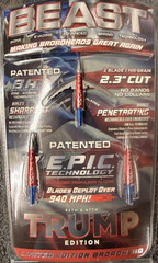 LIMITED ED. New Beast Broadheads Trump Edition 100g 2.3 RED/White/Blue DJT