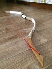 30-70lbs Archery Traditional Recurve Bow Mongolian Horsebow Target Shoot Arrows