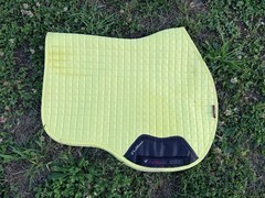 LeMieux ProSport Suede GP Saddle Pad Large Citron – Excellent Used Condition