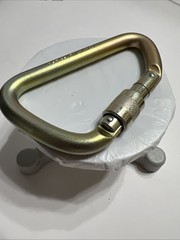 DMM Wales Steel Locking Carabiner Screw Gate 45kN Industrial D-Shape Snap Hook