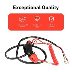 22mm Engine Kill Switch Handlebar Tether Lanyard Replacement 7/8″ Kill Switch
