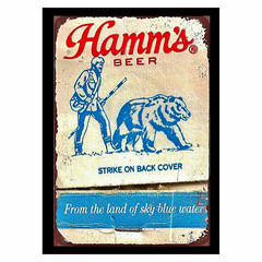 Hamm’s Beer Sticker Decal Sign Vintage Replica Match Book Image Est1965 4 Sizes