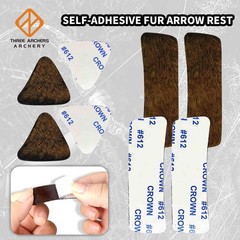 Fur Arrow Rest Stick on Recurve Bow Riser Adhesive Backed Sticker on Longbow …
