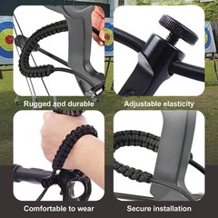 Archery Bow Sling Adjustable Wrist Sling Strap Braided Bow Sling for Compound…