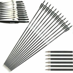 US 28/30/32 Inch Carbon Arrows OD 7.8mm Archery For Compound/Recurve Bow Hunting