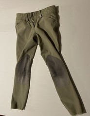 Romfh Women’s Breeches 24R Beige Gray Cotton Blend Equestrian