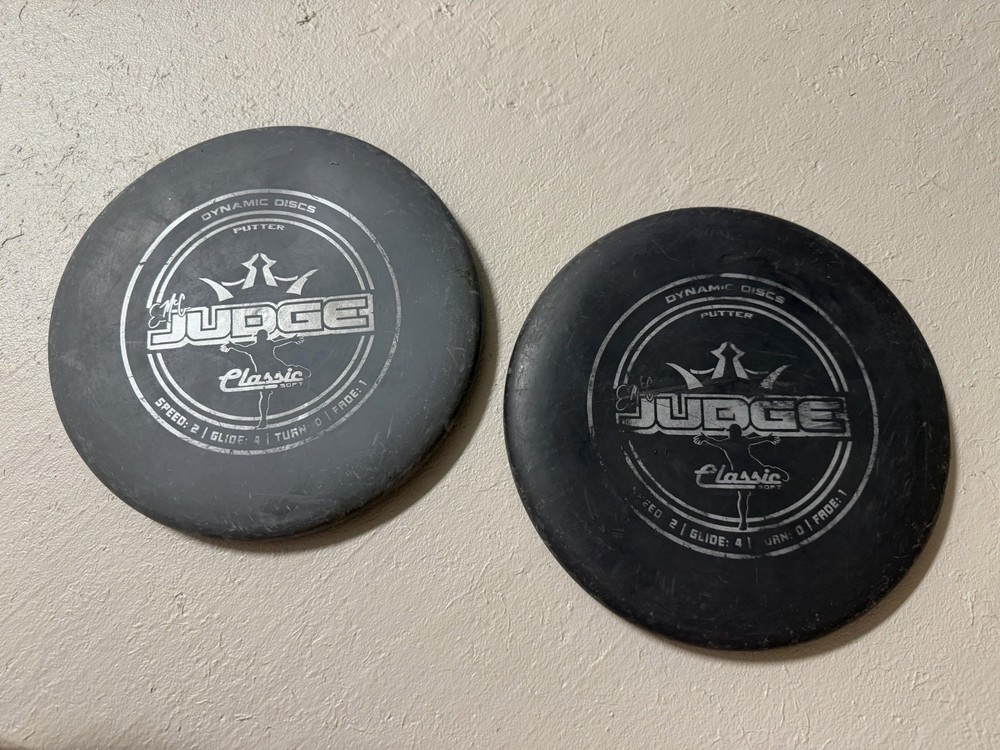 Dynamic Discs Classic Soft Judge 174 Grams Putter Pair Set Black Gray 💥