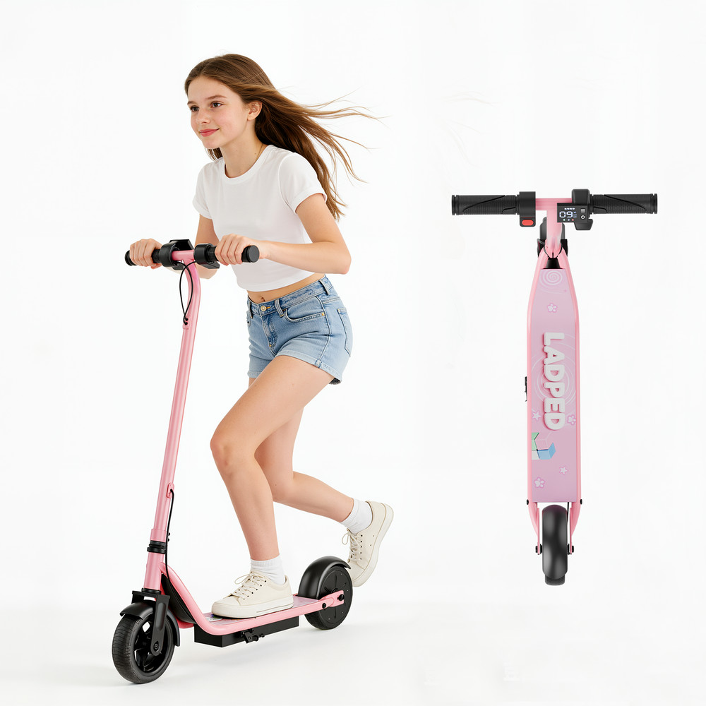 Ladped 250W Electric Scooter for Kids, Up to 9 MPH, 10 Miles E-Scooter