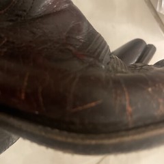 DAN POST WESTERN BOOTS LEATHER BLACK brown SZ 7 D