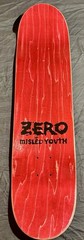 Zero Skateboards Misled Youth Deck 8.5 Rare Logo Graphic NEW Black Red