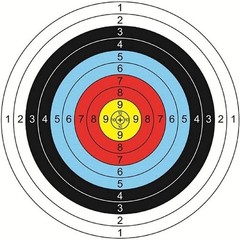 50 PCS 40/60/80cm Archery Paper Target Surface For Bow And Arrow Target Practice