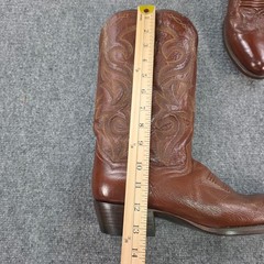 Dan Post Men’s Size 10.5 D Milwaukee Brown Leather Cowboy Boots Western DP2111