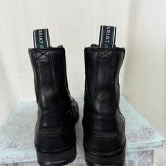 Ariat Heritage IV Paddock Boots Womens 6.5B Black Leather Front Zip Equestrian