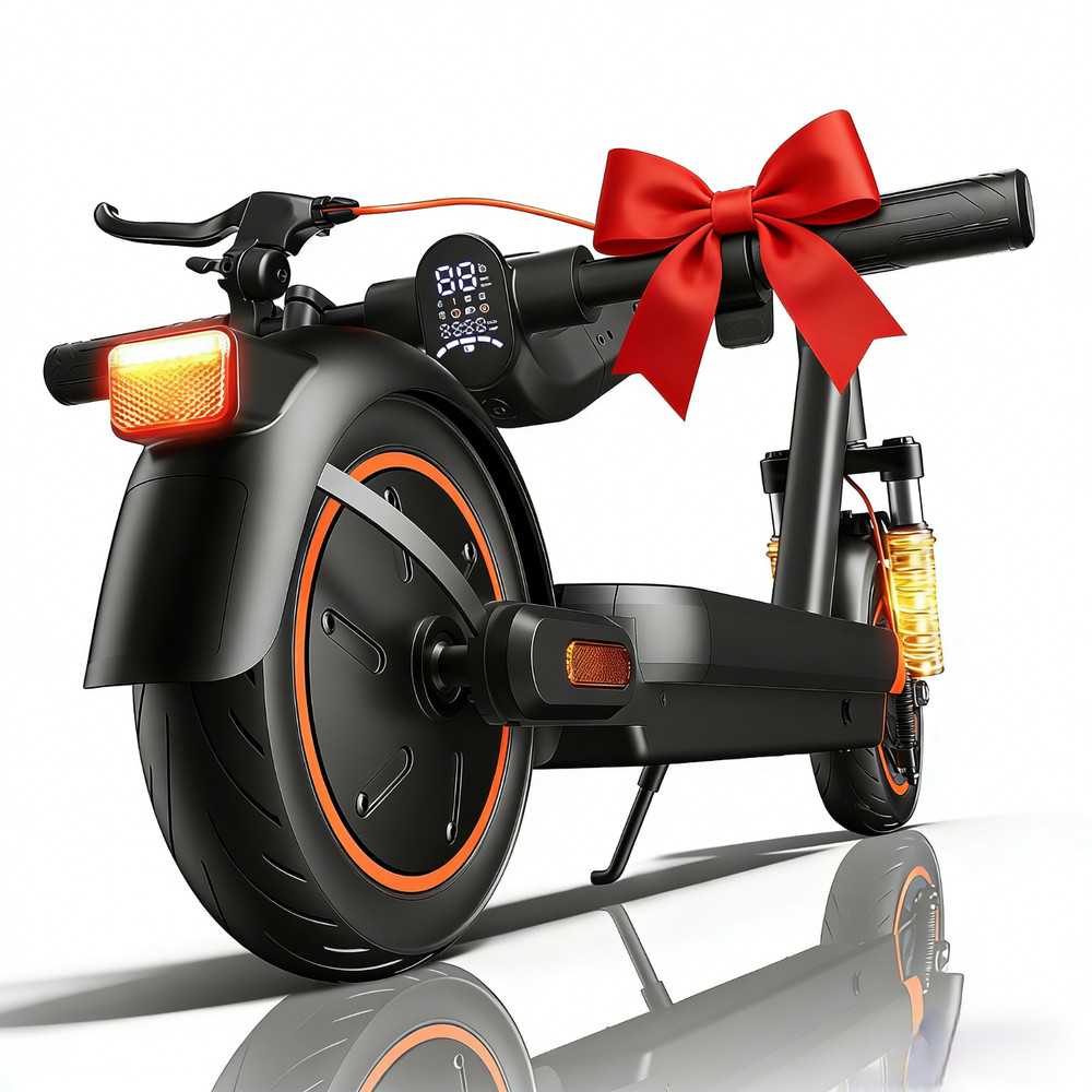 Electric Scooter Adults, 800W Peak Power & 21 MPH Portable 10″ Pneumatic Tires